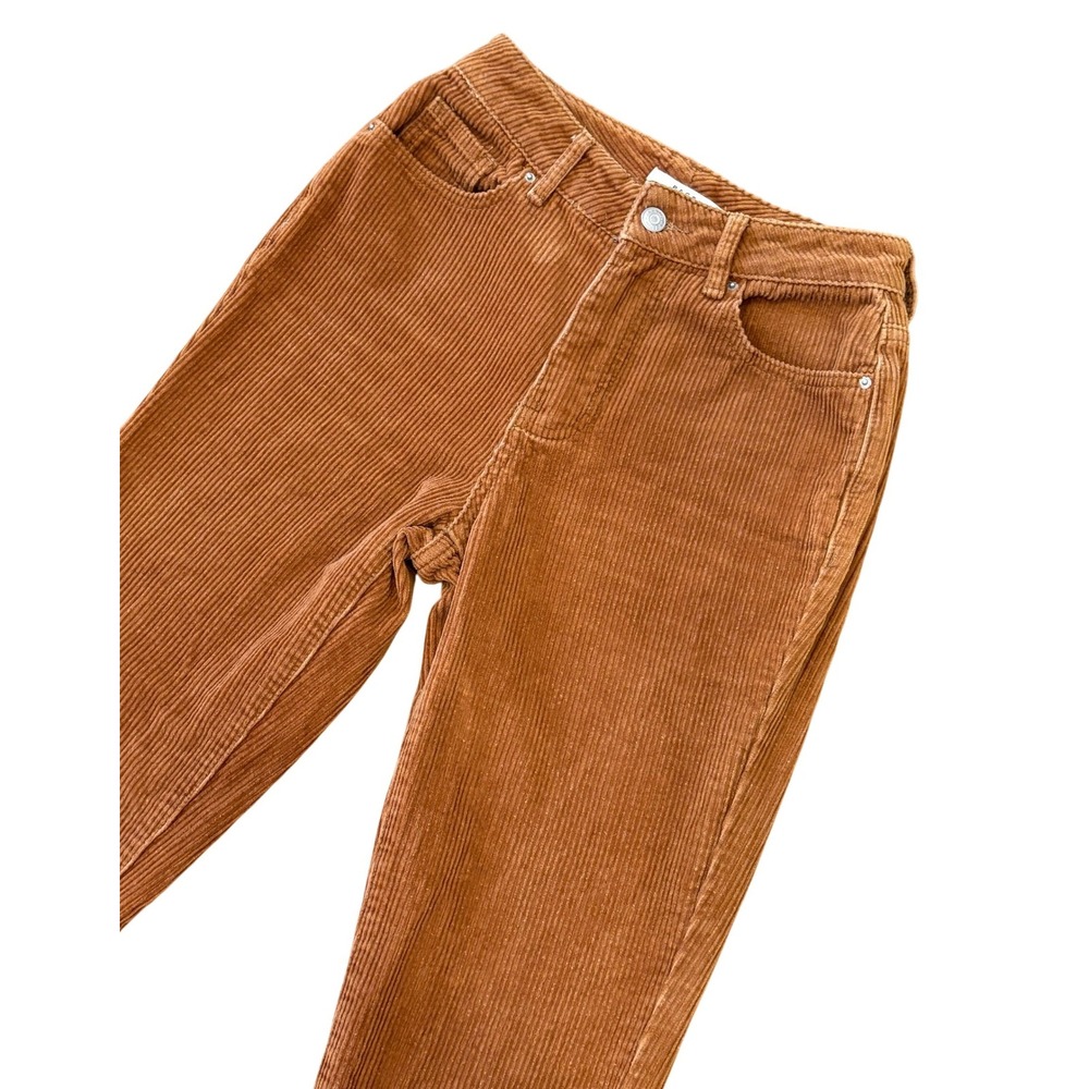 PacSun Mom‎ Jean Women 25 Brown Corduroy High Rise Straight Leg Pants